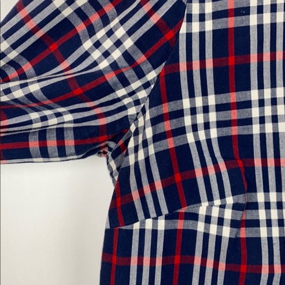 J. Crew Plaid Button Down Shirt - Red and Blue - Picture 7 of 11